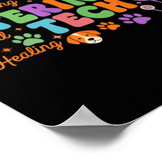 Veterinary Technician - Vet Tech Veterinarian Appr Poster (Hoek)