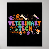 Veterinary Technician - Vet Tech Veterinarian Appr Poster (Voorkant)