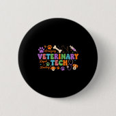 Veterinary Technician - Vet Tech Veterinarian Appr Ronde Button 5,7 Cm (Voorkant)