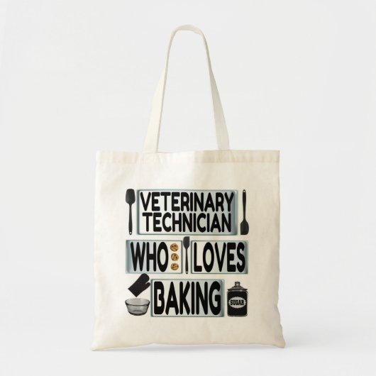 Veterinary Techniciens houden van banketbakken Tote Bag (Voorkant)
