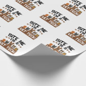 Veterinary Technicier Bite me Ik ben een Vet Tech Cadeaupapier (Hoek)