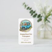 Veterinary Transport Service Pet Taxi Chauffeur Visitekaartje (Staand voorkant)
