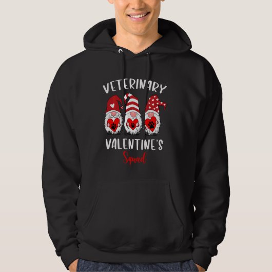 Veterinary Valentijn S Squad Vet Tech Gnomies Vale Hoodie (Voorkant)