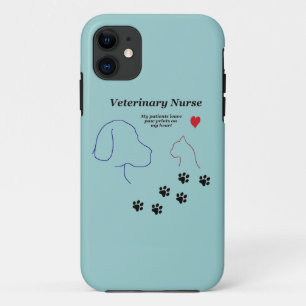 Veterinary verpleegkundigen-verf afdrukken op mijn Case-Mate iPhone case