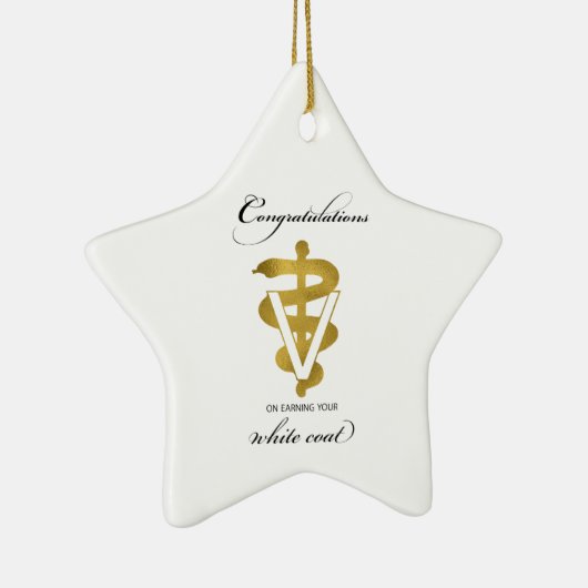 Veterinary White Coat Ceremony Keramisch Ornament (Rechts)
