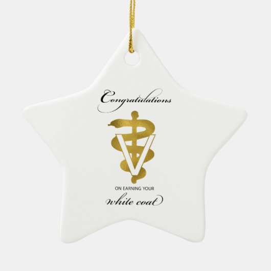 Veterinary White Coat Ceremony Keramisch Ornament (Voorkant)
