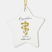 Veterinary White Coat Ceremony Keramisch Ornament (Links)