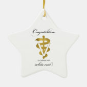 Veterinary White Coat Ceremony Keramisch Ornament (Achterkant)