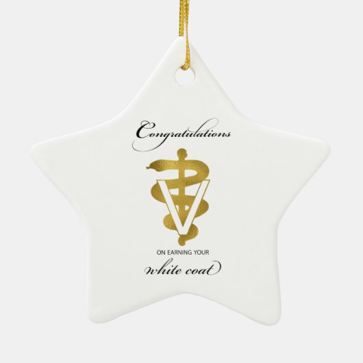 Veterinary White Coat Ceremony Keramisch Ornament (Achterkant)
