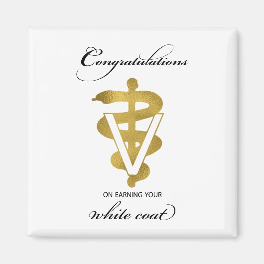 Veterinary White Coat Ceremony Magneet (Voorkant)