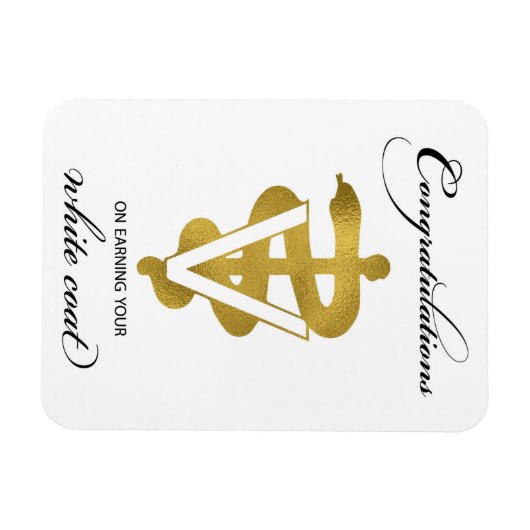 Veterinary White Coat Ceremony Magneet (Horizontaal)