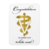 Veterinary White Coat Ceremony Magneet (Verticaal)