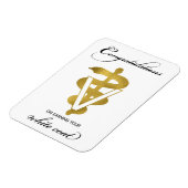 Veterinary White Coat Ceremony Magneet (Linkerzijde)