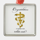 Veterinary White Coat Ceremony Metalen Ornament (Voorkant)