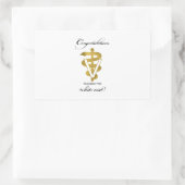 Veterinary White Coat Ceremony Rechthoekige Sticker (Tas)