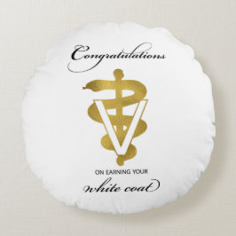Veterinary White Coat Ceremony Rond Kussen