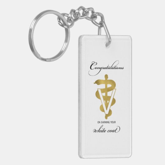 Veterinary White Coat Ceremony Sleutelhanger (Voorkant Links)