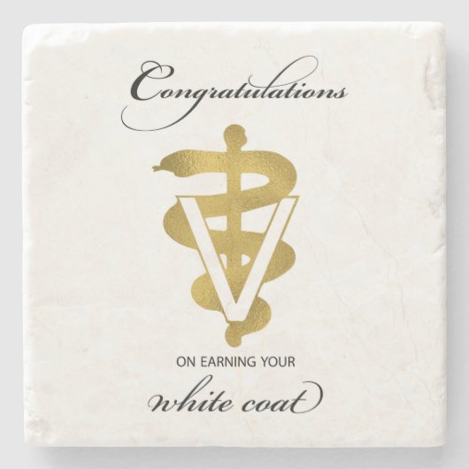 Veterinary White Coat Ceremony Stenen Onderzetter (Voorkant)