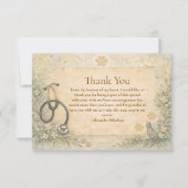 Veterinary White Coat Graduation Party Bedankkaart (Voorkant)