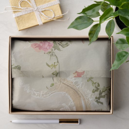 veters en Rozen ontkoppel weefselpapier Tissuepapier (Geschenk)