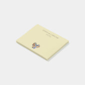 Veters in een hartvorm, gepersonaliseerd huwelijk post-it® notes (Schuin)