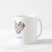 Veters in een hartvorm Waterverf op maat Koffiemok (Voorkant rechts)