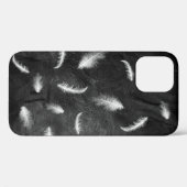 Veters op zwart leder Case-Mate iPhone case (Achterkant (horizontaal))