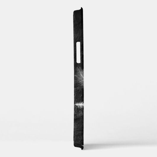 Veters op zwart leder Case-Mate iPhone case (Achterkant / Rechts)