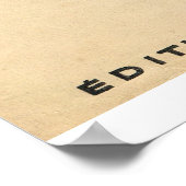 Veters, originele pianoslingerconcepten poster (Hoek)