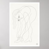 Veters strikken - Groot Archief Tekenprint Poster (Voorkant)