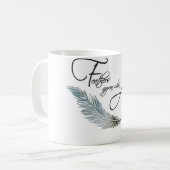 Veters verschijnen als Angels dichtbij zijn Koffiemok (Voorkant links)