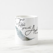 Veters verschijnen als Angels dichtbij zijn Koffiemok (Center)