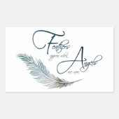 Veters verschijnen als Angels dichtbij zijn Rechthoekige Sticker (Voorkant)