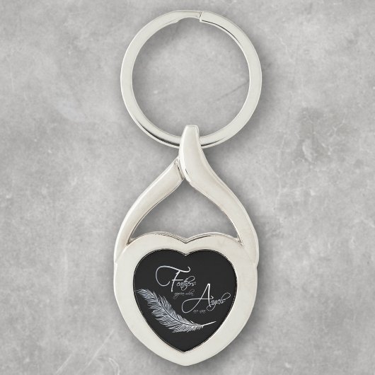 Veters verschijnen als Angels dichtbij zijn Sleutelhanger