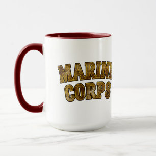 VetGearHQ.com Marine Corps Veteraan Logo Embleem Mok