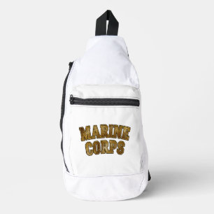 VetGearHQ.com Marine Corps Veteraan Logo Embleem Sling Bag
