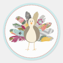 Vetgebakerd Friend Turkey Stickers