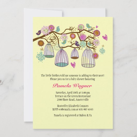 Vetgebakken Vrienden (Geel) Uitnodiging (Voorkant)