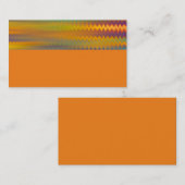 vetgedrukt abstract visitekaartje op sinaasappel (Voorkant / Achterkant)