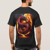 Vetgedrukte 3D Snake Dragon T-shirts (Achterkant)
