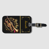 Vetgedrukte aantekeningen Trompet Bagagelabel (Voorkant (horizontaal))