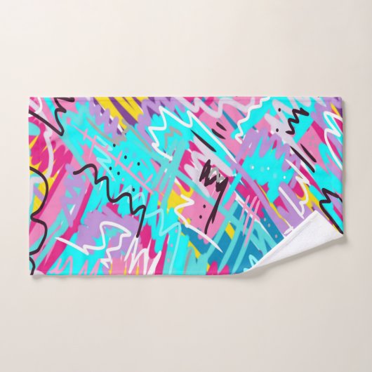 Vetgedrukte Abstracte afdrukken Bad Handdoek (Handdoek)