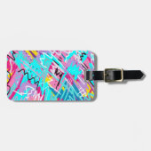 Vetgedrukte Abstracte afdrukken Bagagelabel (Voorkant horizontaal)