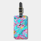 Vetgedrukte Abstracte afdrukken Bagagelabel (Voorkant verticaal)