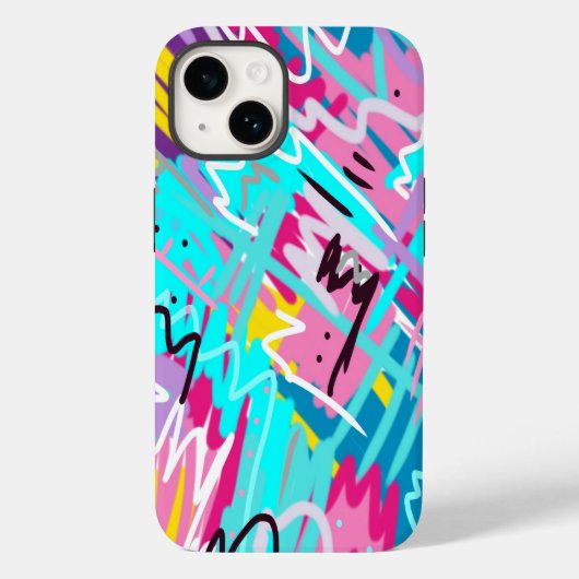 Vetgedrukte Abstracte afdrukken Case-Mate iPhone Case (Achterkant)