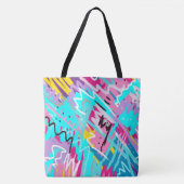 Vetgedrukte Abstracte afdrukken Tote Bag (Voorkant)