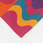 Vetgedrukte Abstracte deken – levendig retro desig (Hoek)