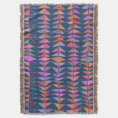 Vetgedrukte Abstracte geometrische gekleurde drieh Deken (Voorkant Verticaal)