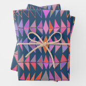 Vetgedrukte Abstracte geometrische gekleurde drieh Inpakpapier Vel (In situ)