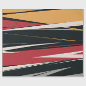 Vetgedrukte Abstracte geometrische kunst Cadeaupapier (Vlak)